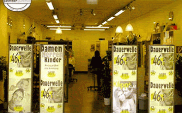 Painel / Expositor para Publicidade Illuminated Pillar Bicolora