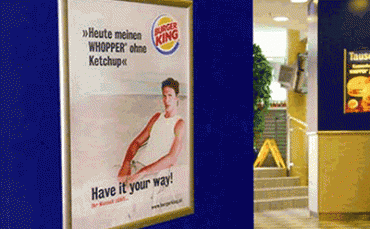 Painel / Expositor para Publicidade Snap-Frame Streamline 32