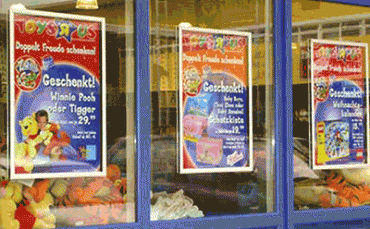 Painel / Expositor para Publicidade Window Snap-Frame