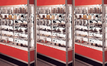 Sistema Modular em Alumínio PORSA A - Exemplo de Aplicação