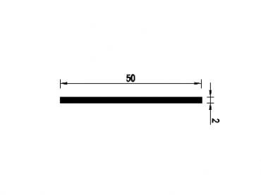 Perfil em Alumínio K8030-50