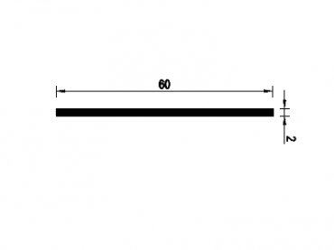 Perfil em Alumínio K8030-60