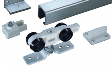 Portas de Correr - Calhas em Alumínio - Sistema 1391 em Kit (40 Kg/mt)